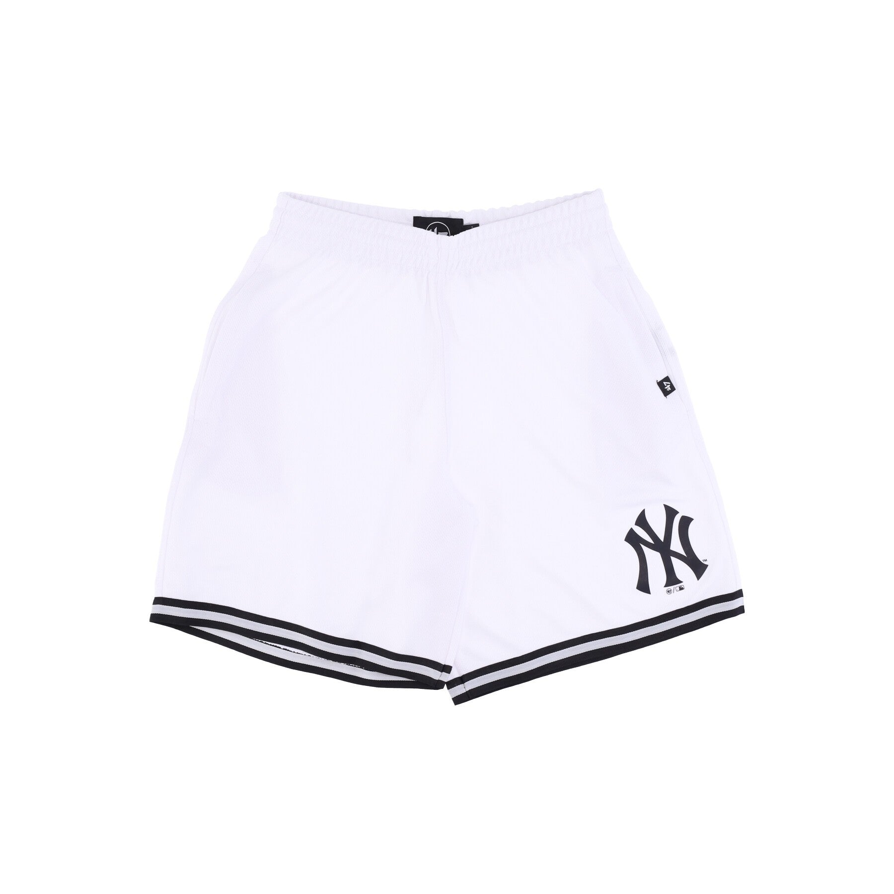 47 Brand, Pantaloncino Tipo Basket Uomo Mlb Back Court Grafton Shorts Neyyan, White Wash