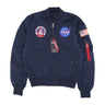 Alpha Industries, Giubbotto Bomber Uomo Ma-1 Tt Nasa Reversible Ii Jacket, Rep. Blue