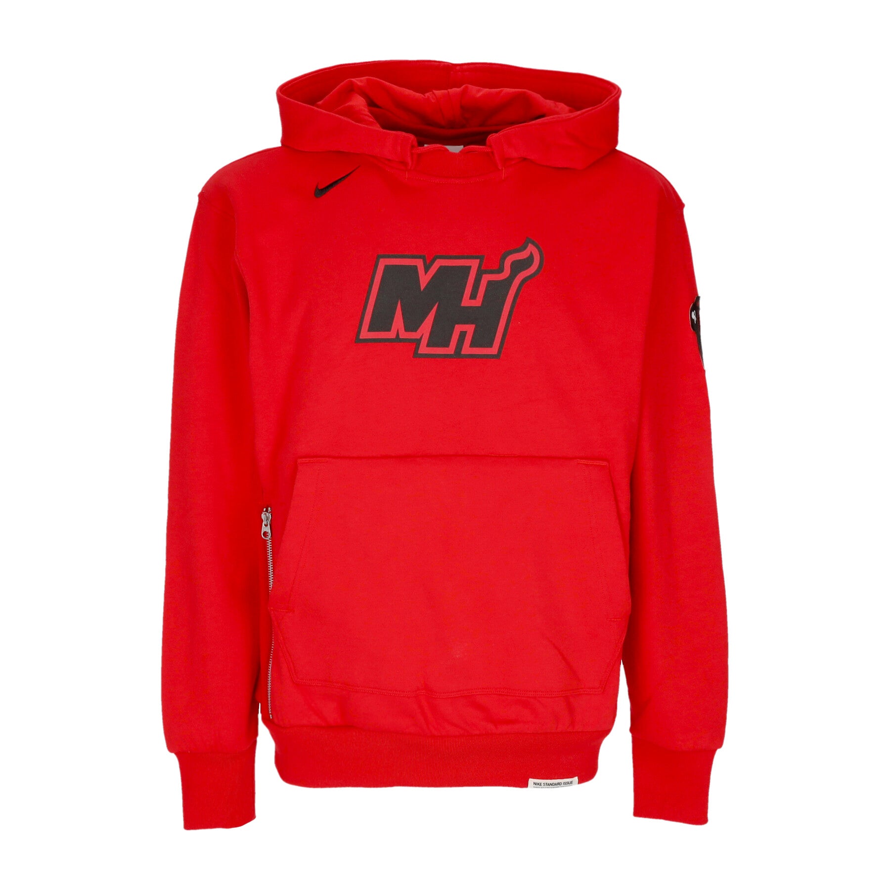 Felpa Leggera Cappuccio Uomo Nba City Edition Courtside Standard Issue 2023/24 Hoodie Miahea University Red FB4448-657