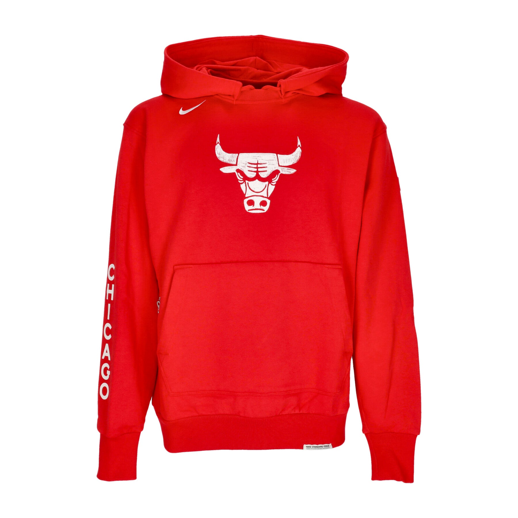 Felpa Leggera Cappuccio Uomo Nba City Edition 2023/24 Standard Issue Courtside Hoodie Chibul University Red FB4444-657