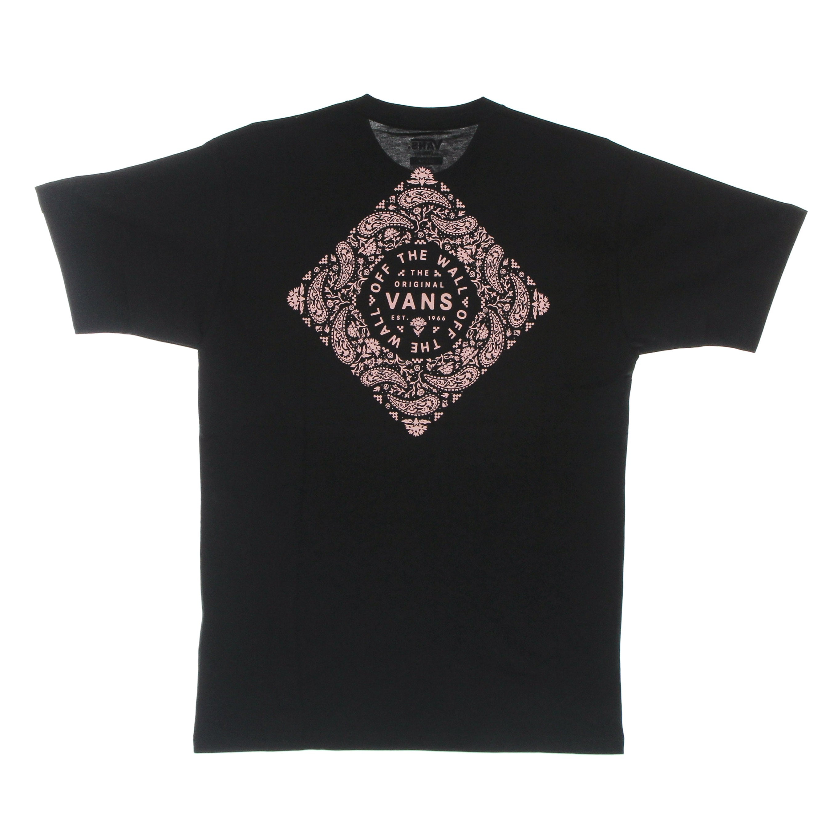 Herren Bandana Paisly Tee Schwarzes T-Shirt