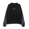 Phobia, Felpa Leggera Girocollo Uomo Lightning Crewneck, Black/purple/yellow