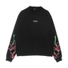 Phobia, Felpa Leggera Girocollo Uomo Lightning Crewneck, Black/red/green