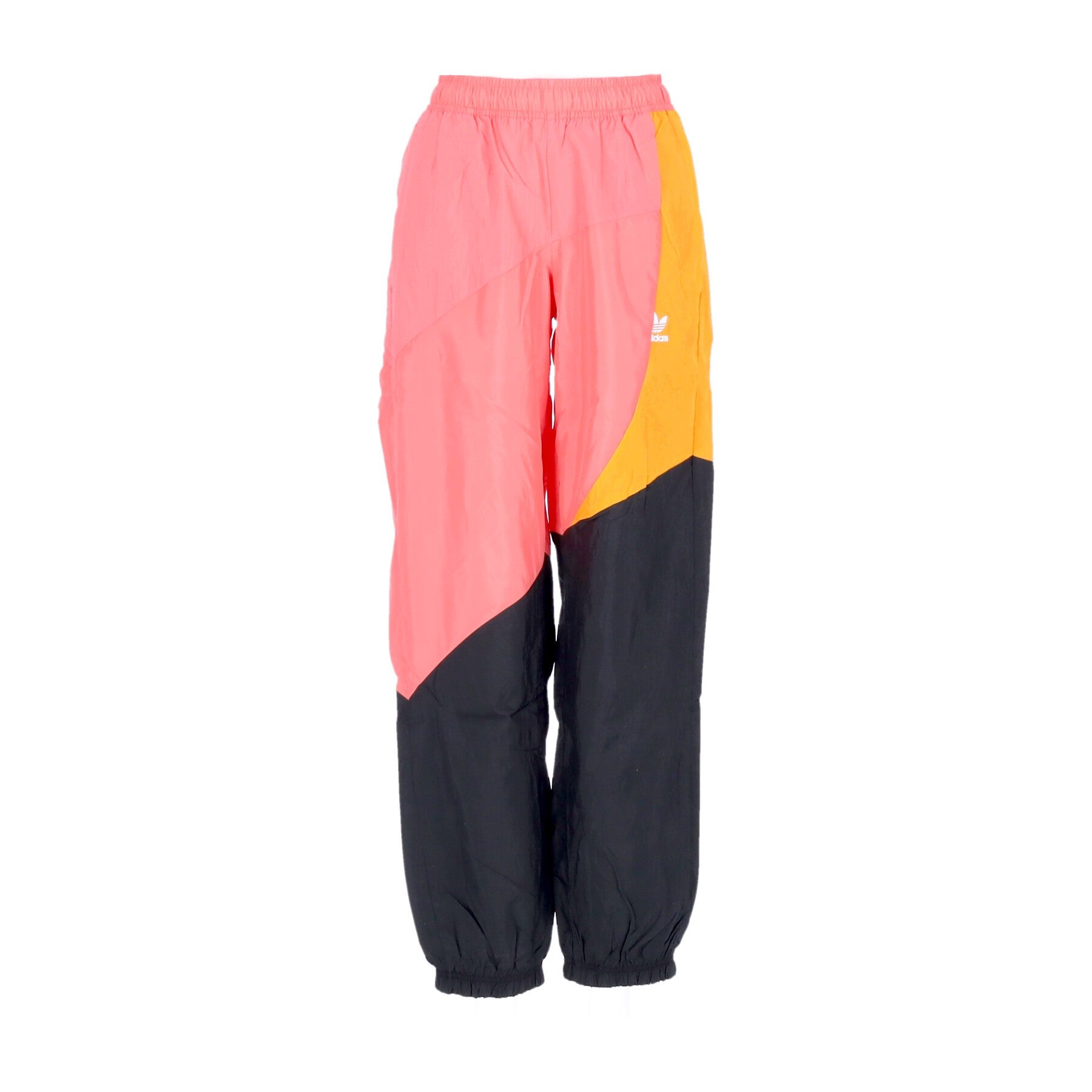 Pantallone para hombres Colorblock Trackpants Black/semi turbo/naranja brillante