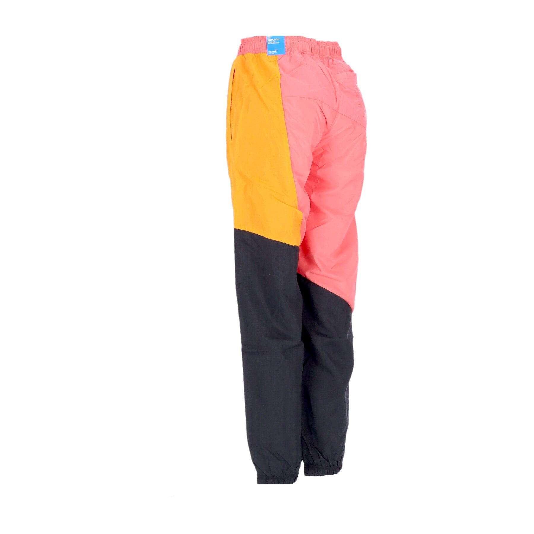 Pantallone para hombres Colorblock Trackpants Black/semi turbo/naranja brillante