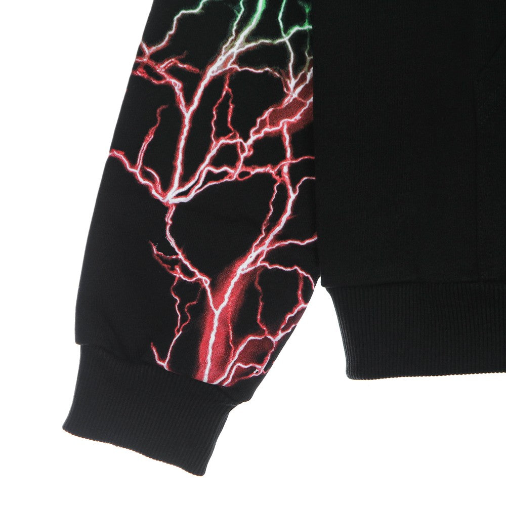 Phobia, Felpa Leggera Cappuccio Uomo Lightning Hoodie, 