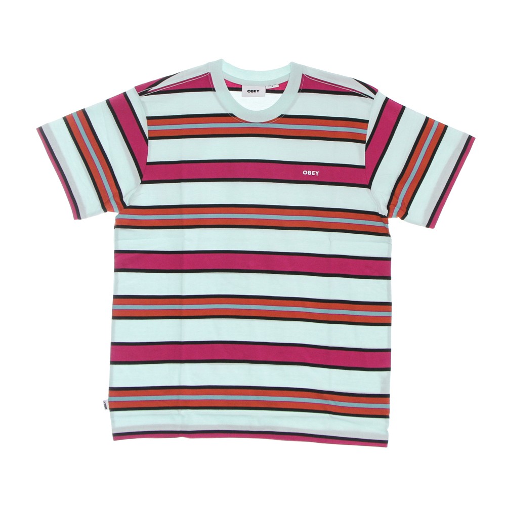 Maglietta Uomo Valencia Stripe Tee Pure Water Multi