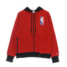 Nike Nba, Felpa Cappuccio Zip Uomo Nba Full-zip Fleece Hoodie Chibul, University Red/black