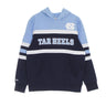 Mitchell & Ness, Felpa Cappuccio Uomo Ncaa Head Coach Hoodie Unchee, Navy/light Blue