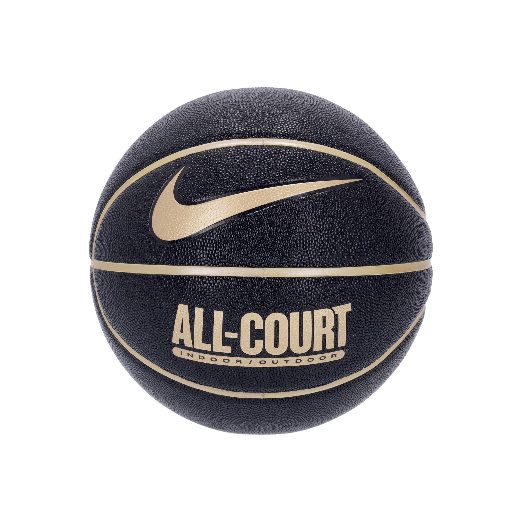 Nike Nba, Pallone Uomo Everyday All Court Size 07, Black/metallic Gold/black/metallic Gold