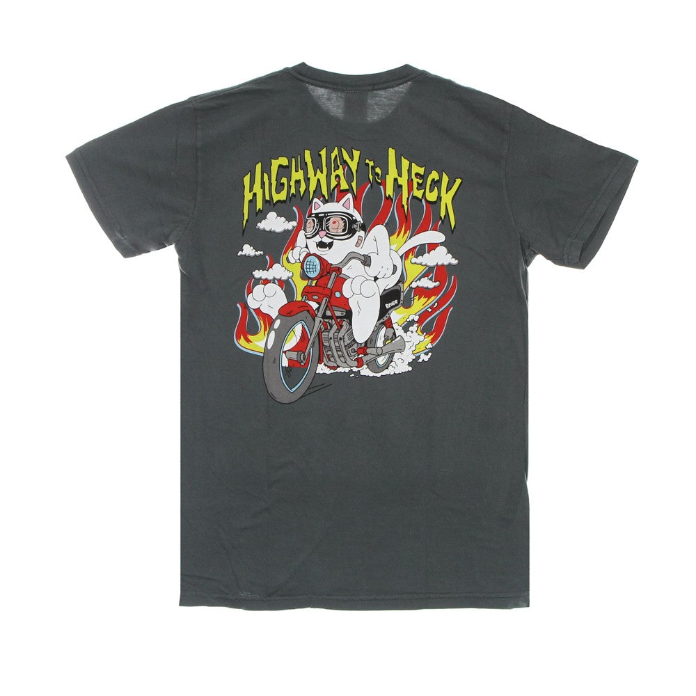 Highway To Heck Tee Anthrazit-T-Shirt für Herren