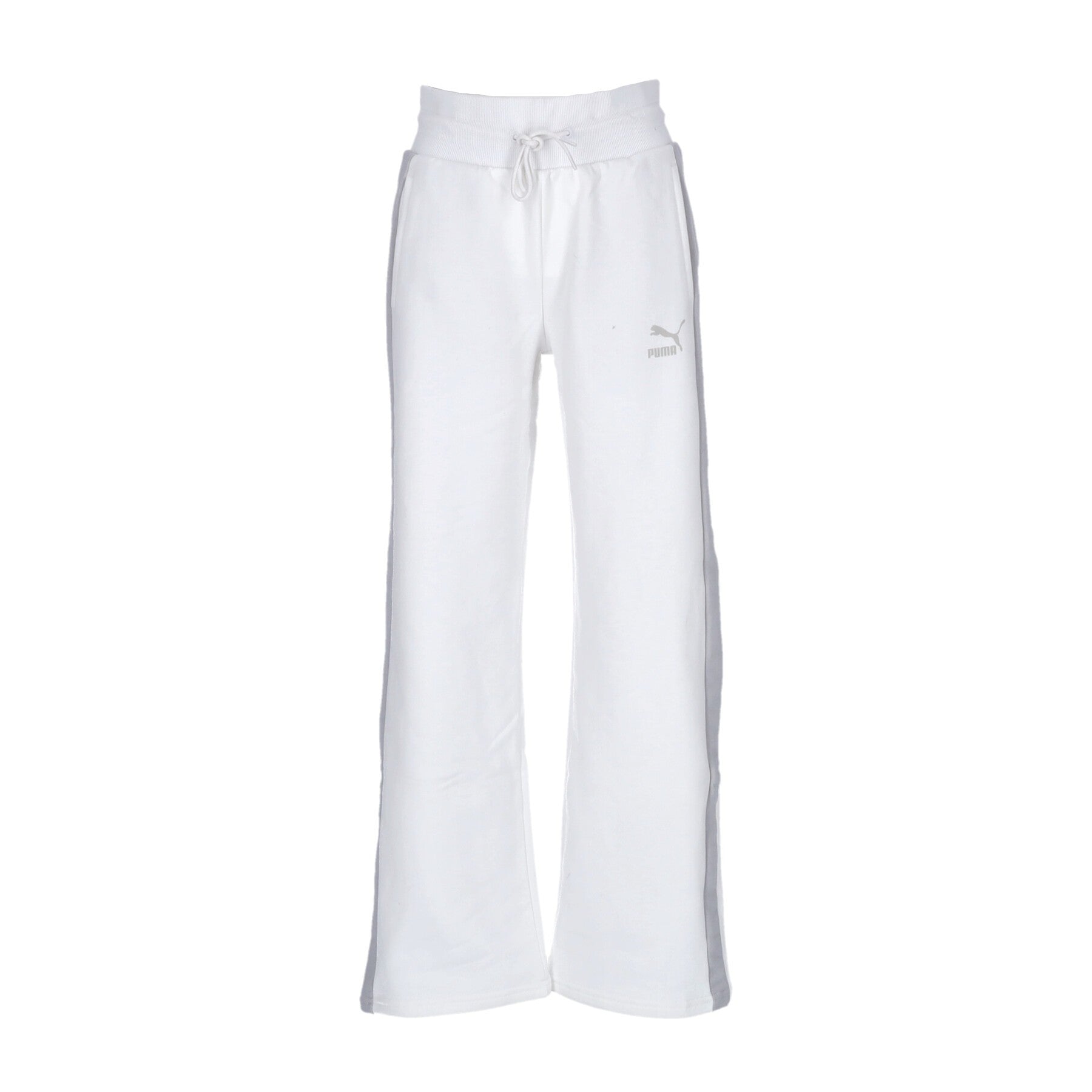 Puma, Pantalone Tuta Leggero Donna T7 Straight Pants, White