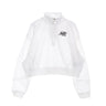 Nike, Felpa Leggera Collo Alto Donna Sportswear Air 1/4- Zip  Fleece Top, White/white/black