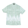 Vision Of Super, Camicia Manica Corta Uomo Spray Flames Bandana Shirt, Green