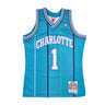 Mitchell & Ness, Canotta Basket Uomo Nba Swingman Jersey Hardwood Classics No 1 Muggsy Bogues 1992-93 Chahor, Original Team Colors