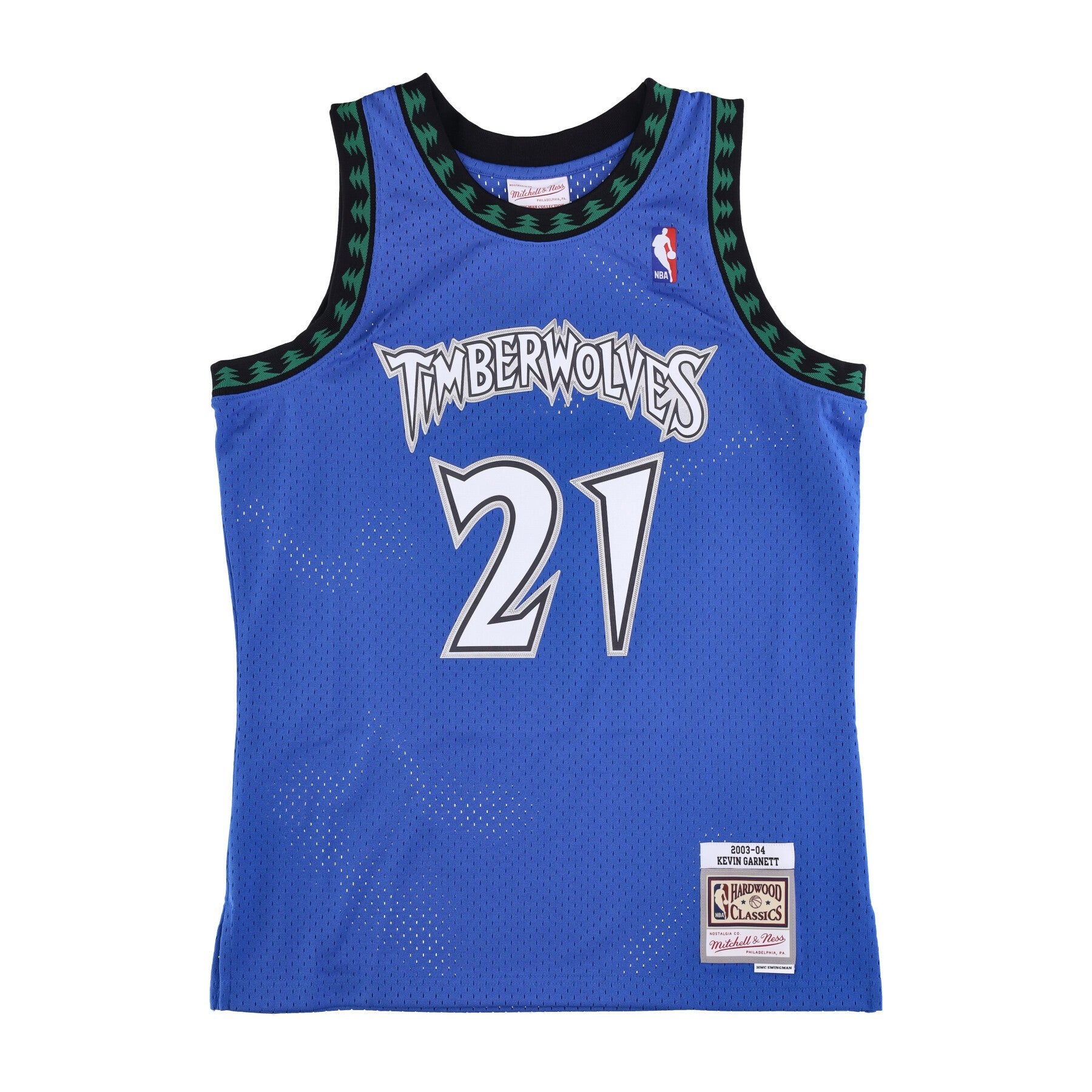 Mitchell & Ness, Canotta Basket Uomo Nba Swingman Jersey Hardwood Classics No 21 Kevin Garnett 2003-04 Mintim, Original Team Colors