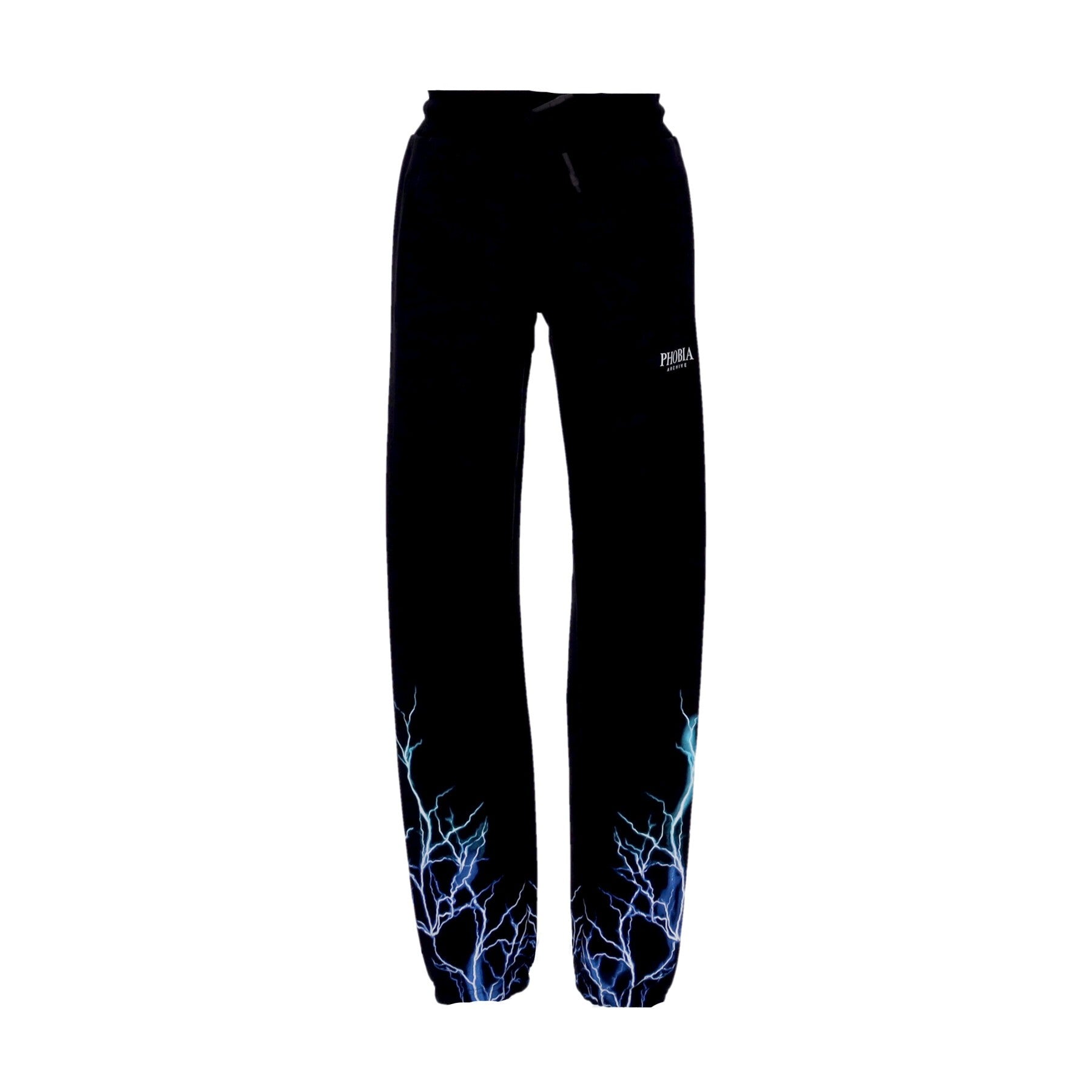 Phobia, Pantalone Tuta Leggero Uomo Lightning Pants, Black/blue/lightblue