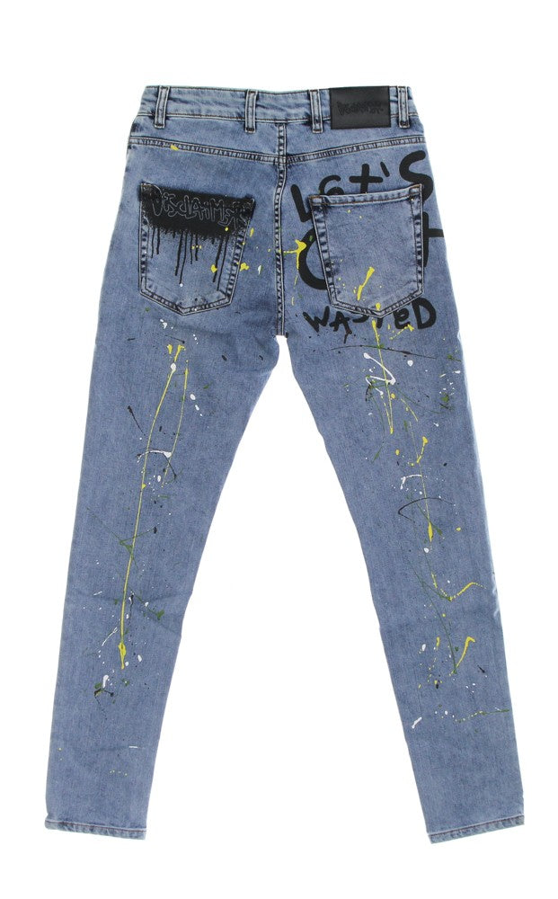 Men's Jeans Dye Jeans Blue Denim