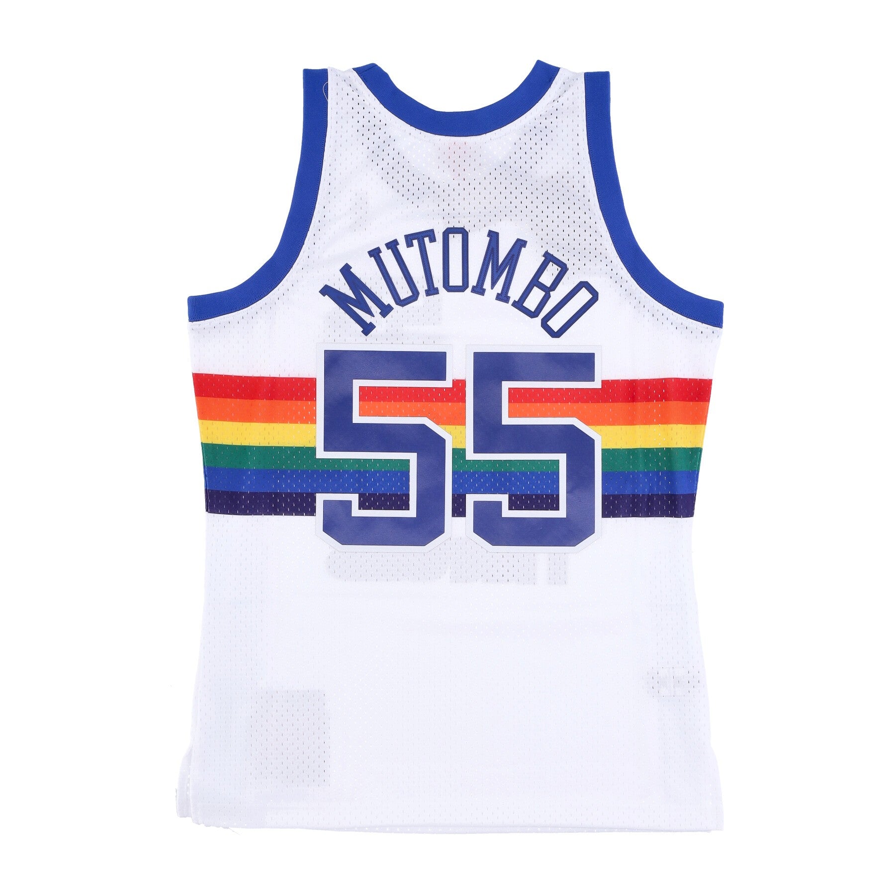 Mitchell & Ness, Canotta Basket Uomo Nba Swingman Jersey Hardwood Classics No 55 Dikembe Mutombo 1991-92 Dennug, 