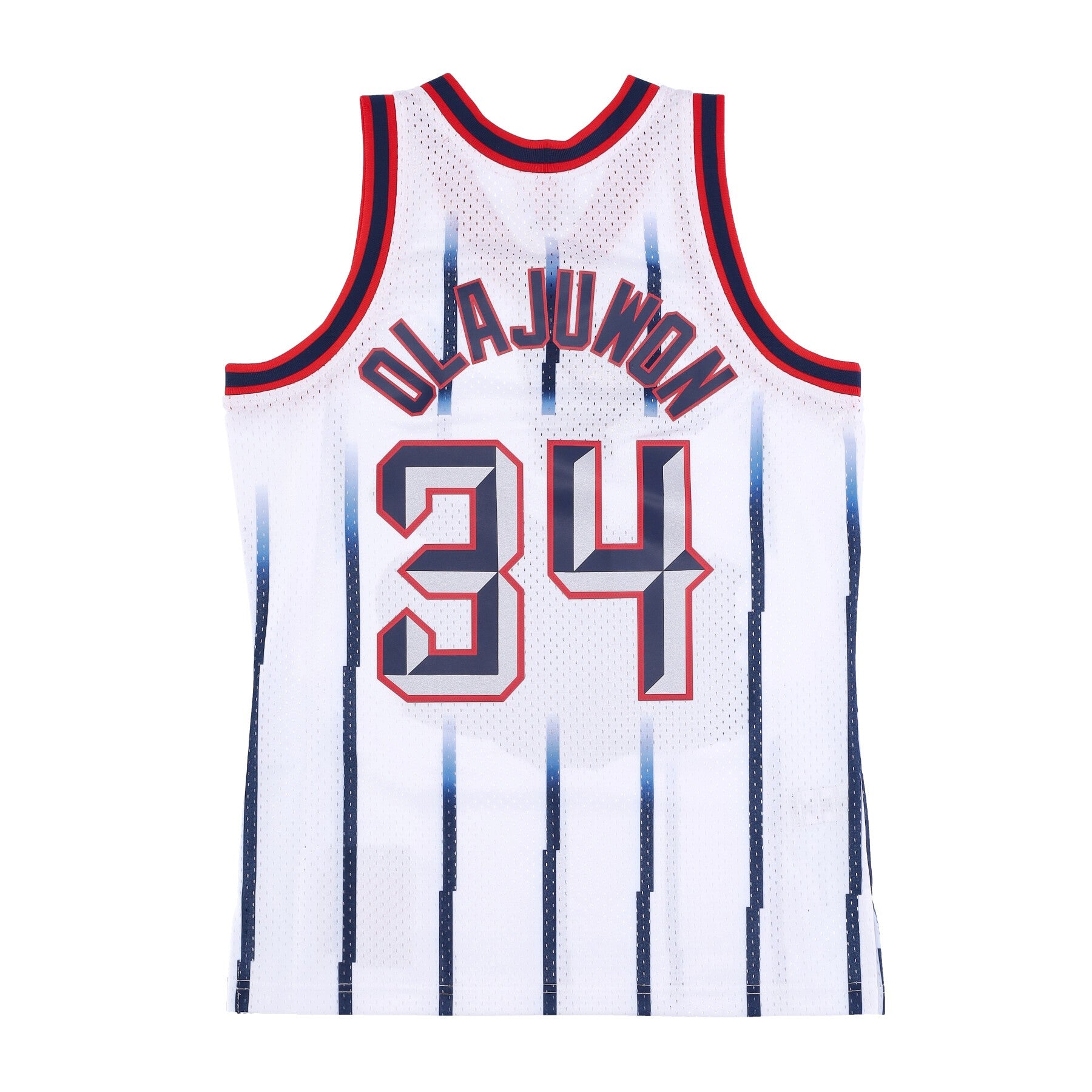 Mitchell & Ness, Canotta Basket Uomo Nba Swingman Jersey Hardwood Classics No 34 Hakeem Olajuwon 1996-97 Houroc, 