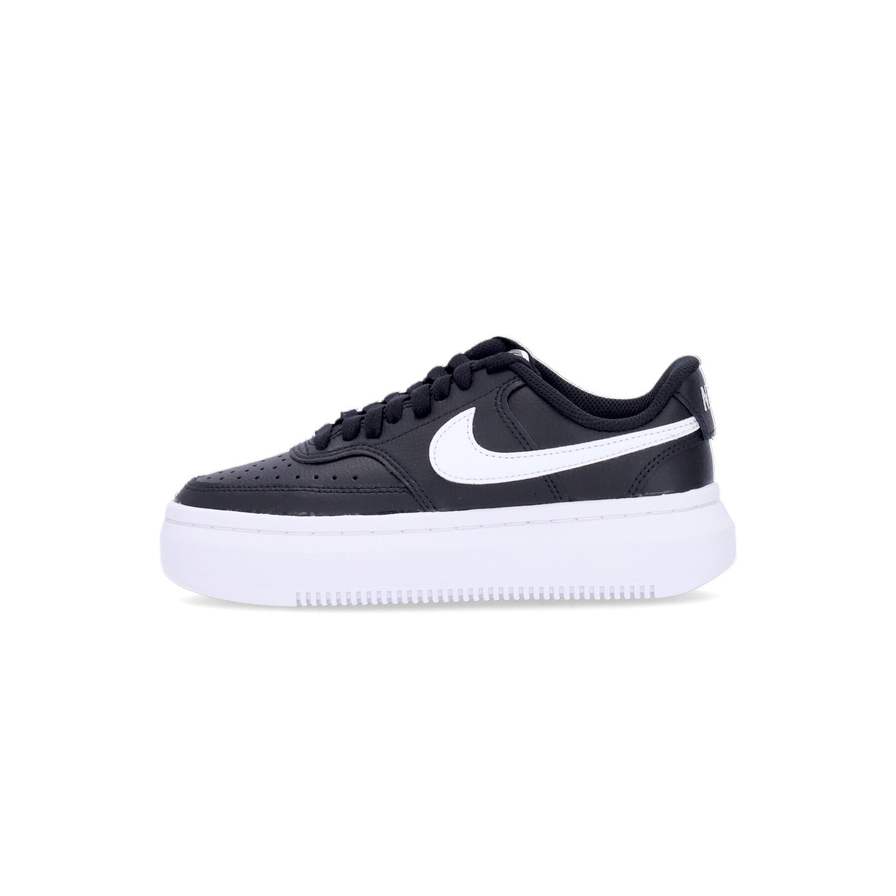 Nike, Scarpa Bassa Donna W Court Vision Alta, Black/white