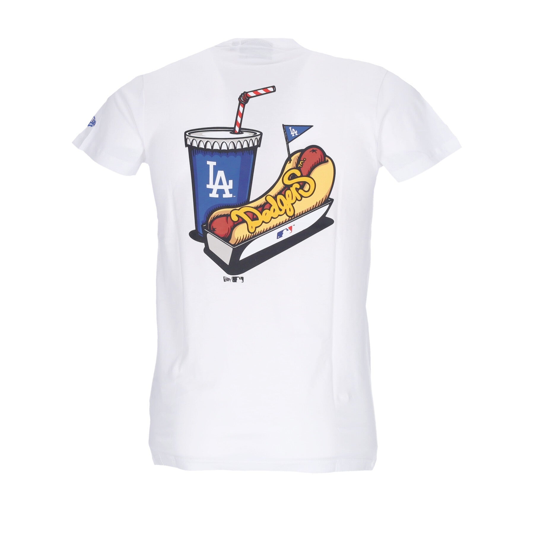 New Era, Maglietta Uomo Mlb Stadium Food Graphic Tee Losdod, White