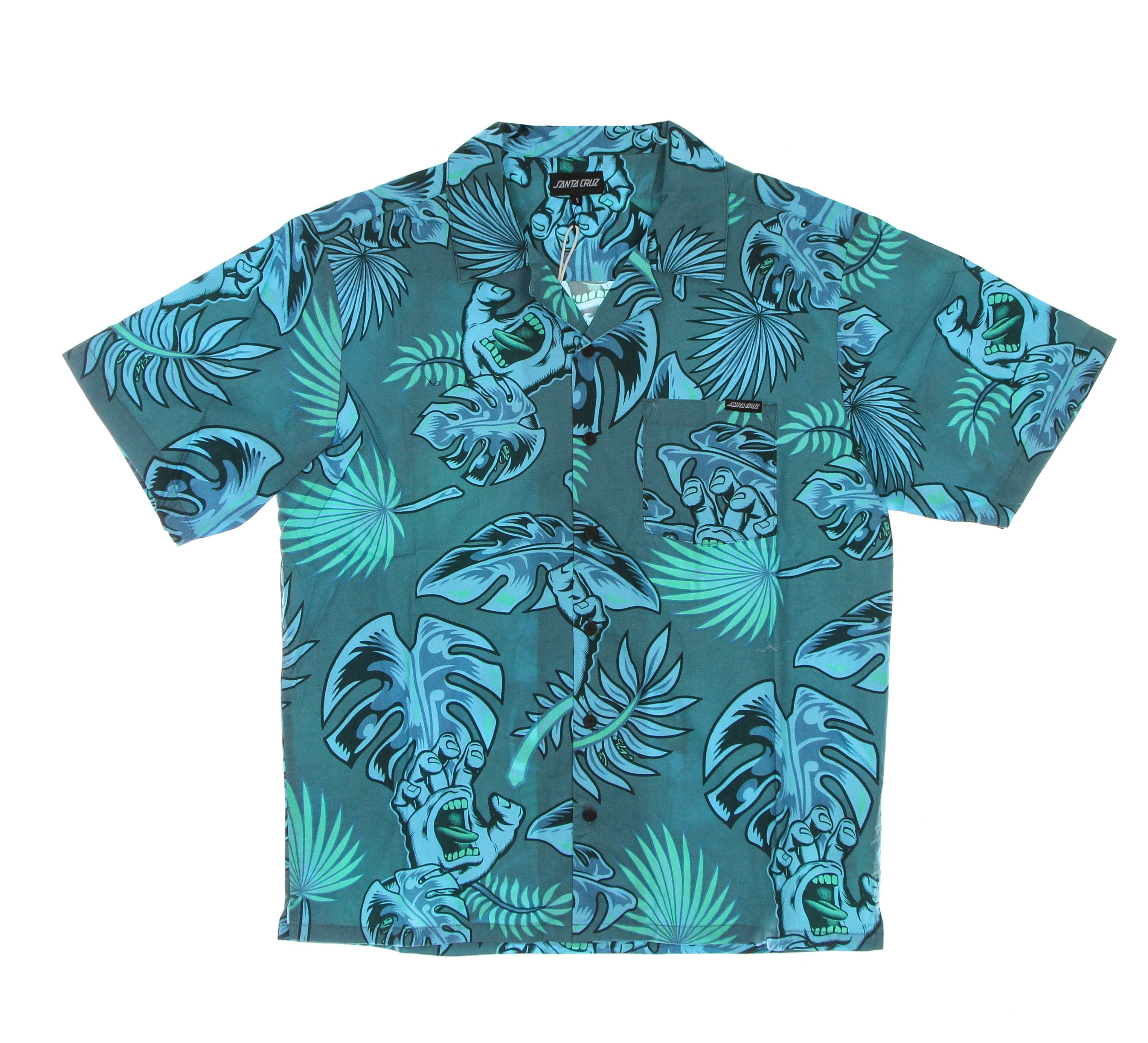 Camicia Manica Corta Uomo Cabana Shirt Turquoise