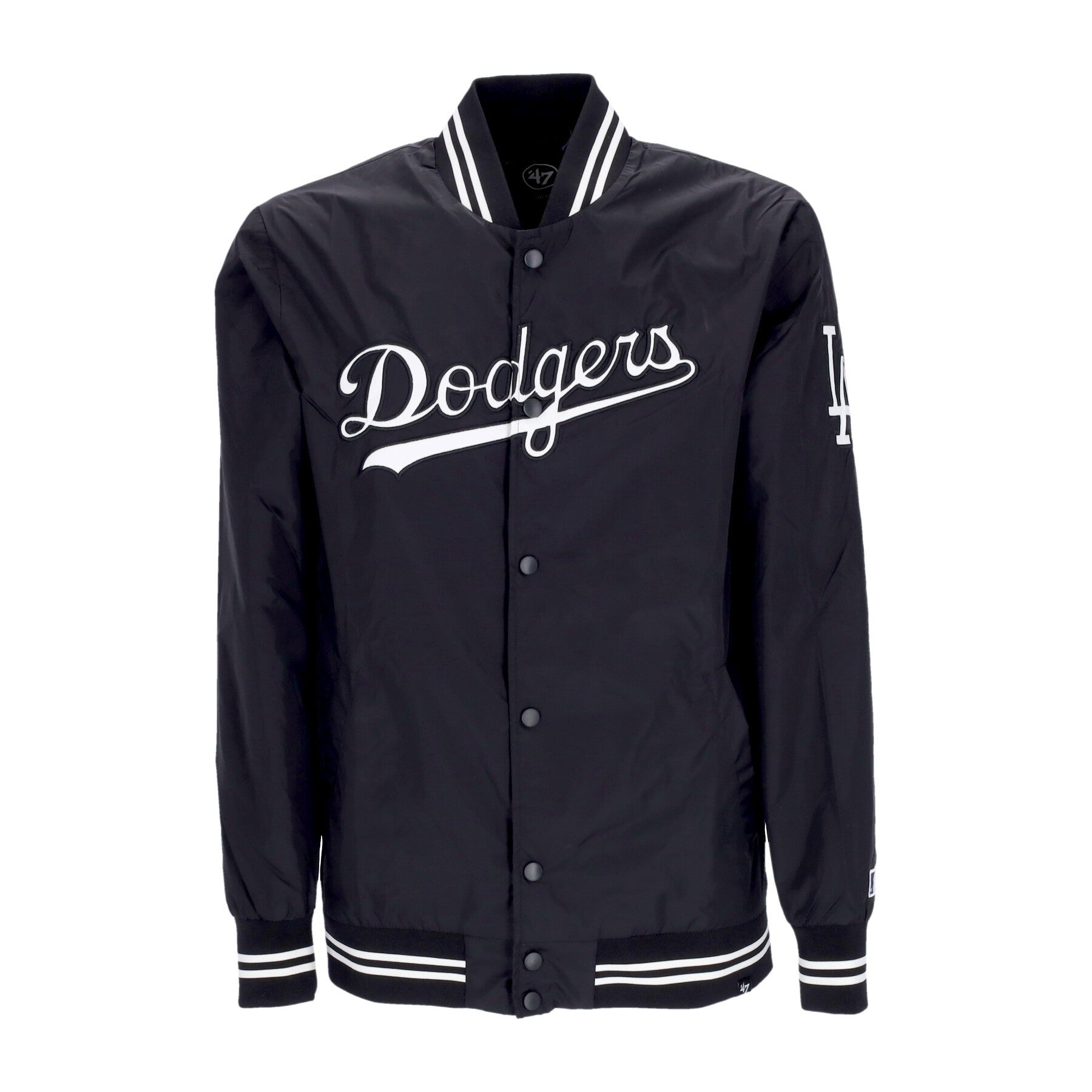 47 Brand, Giubbotto Bomber Uomo Mlb Wordmark Drift Losdod, Jet Black