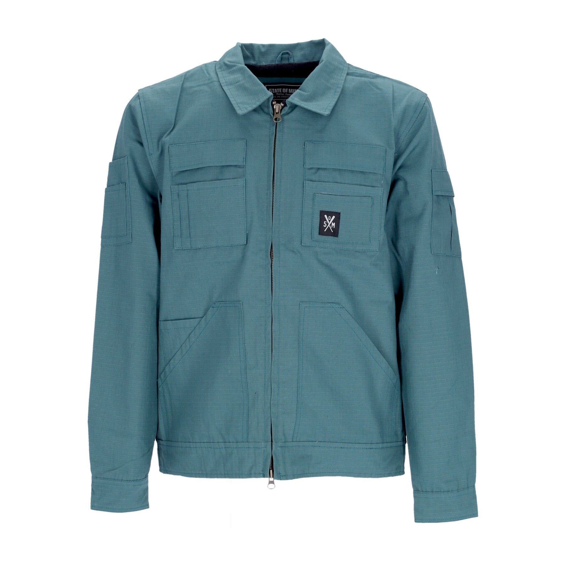 Retrofuture Combat Teal Herrenjacke