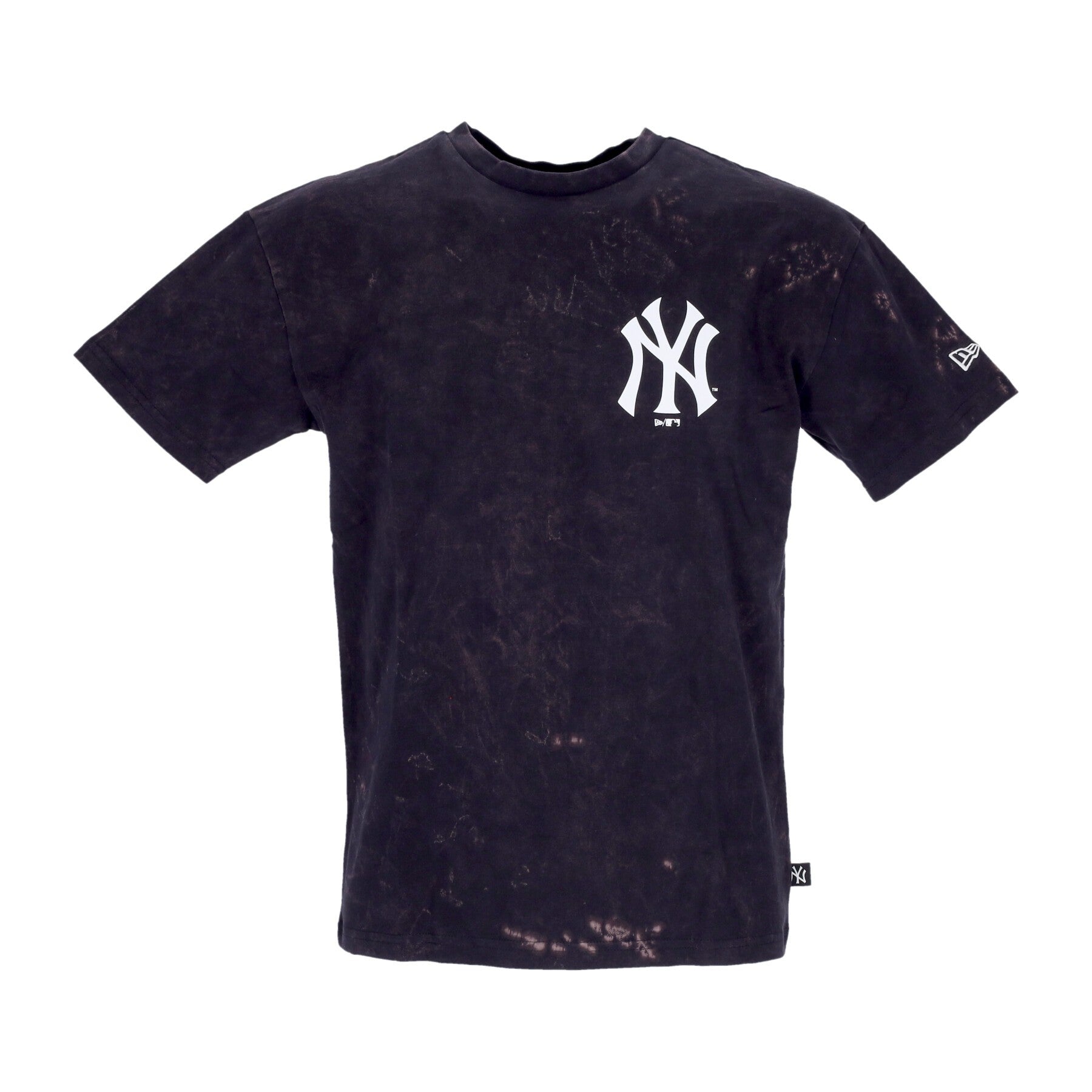 New Era, Maglietta Uomo Mlb Washed Pack Graphic Oversize Tee Neyyan, Navy