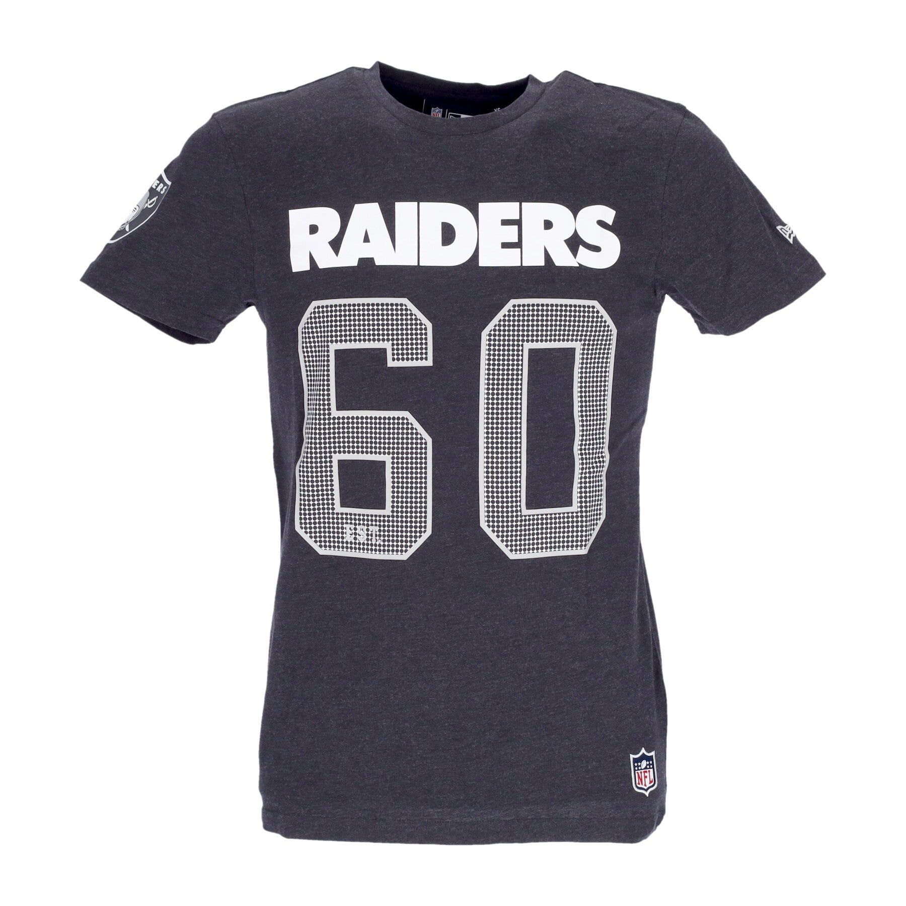 New Era, Maglietta Uomo Nfl Jersey Detail Tee Lasrai, Heather Grey