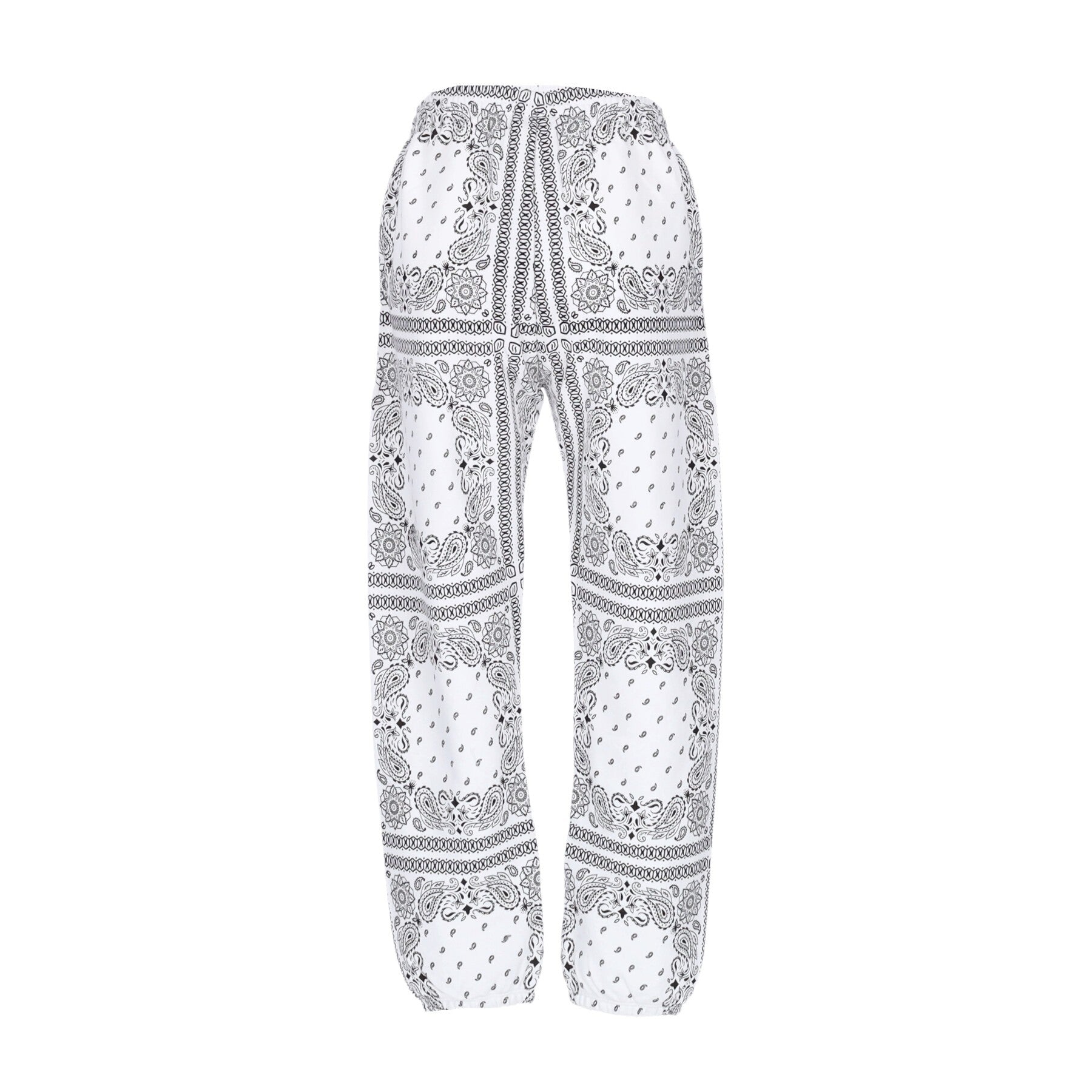 Lightweight Tracksuit Pants Women Elastic Cuff Pants White/allover