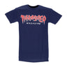 Thrasher, Maglietta Uomo Jagged Logo Tee, Navy/red