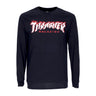 Thrasher, Maglietta Manica Lunga Uomo Possessed Logo L/s Tee, Black/white/red