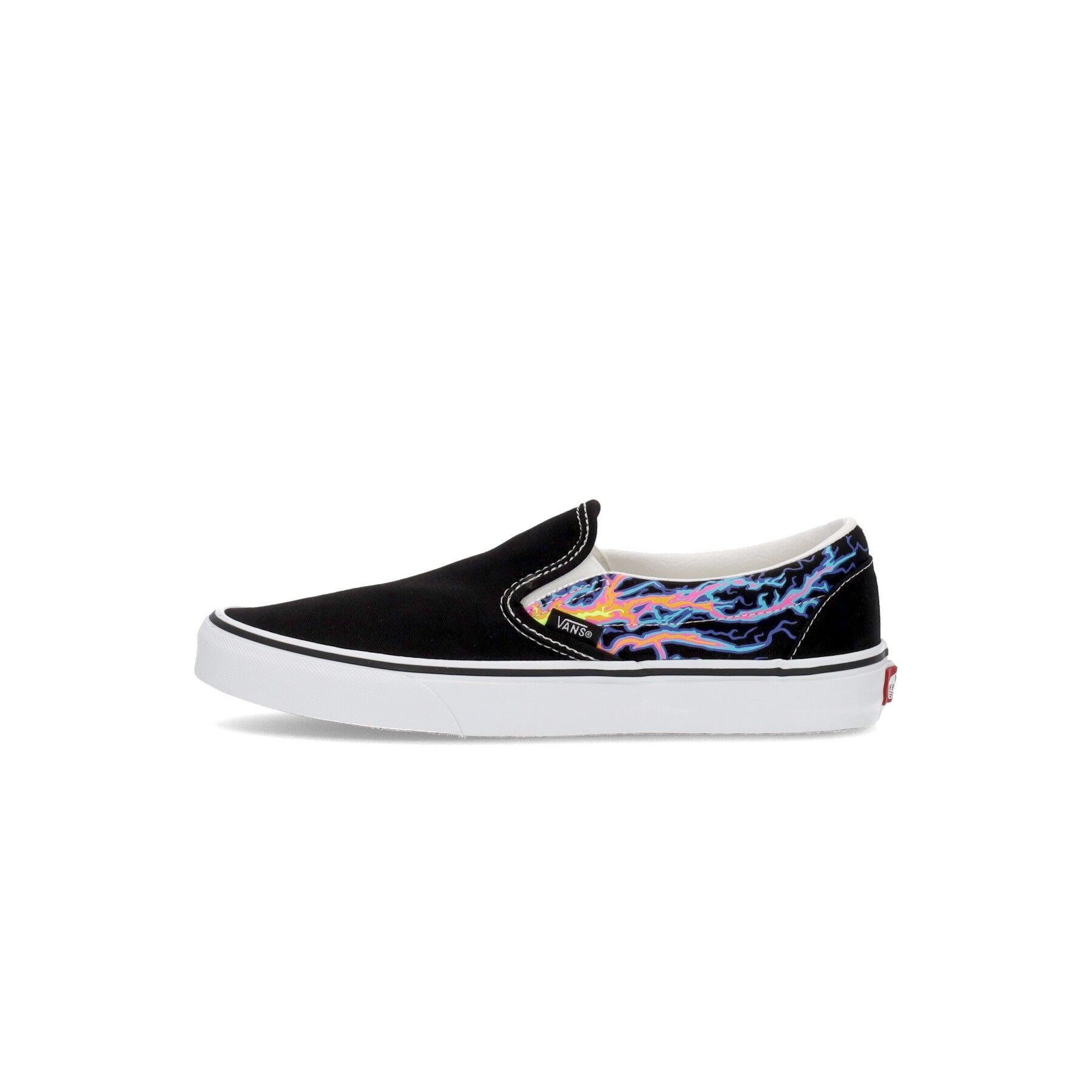 Vans, Scarpa Bassa Uomo Classic Slip-on (electric Flame), Black/true White