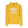 Adidas, Felpa Leggera Cappuccio Uomo Trefoil Hoody, Active Gold/white