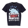 Obey, Maglietta Uomo Societal Collapse Heavyweight Tee, Off Black