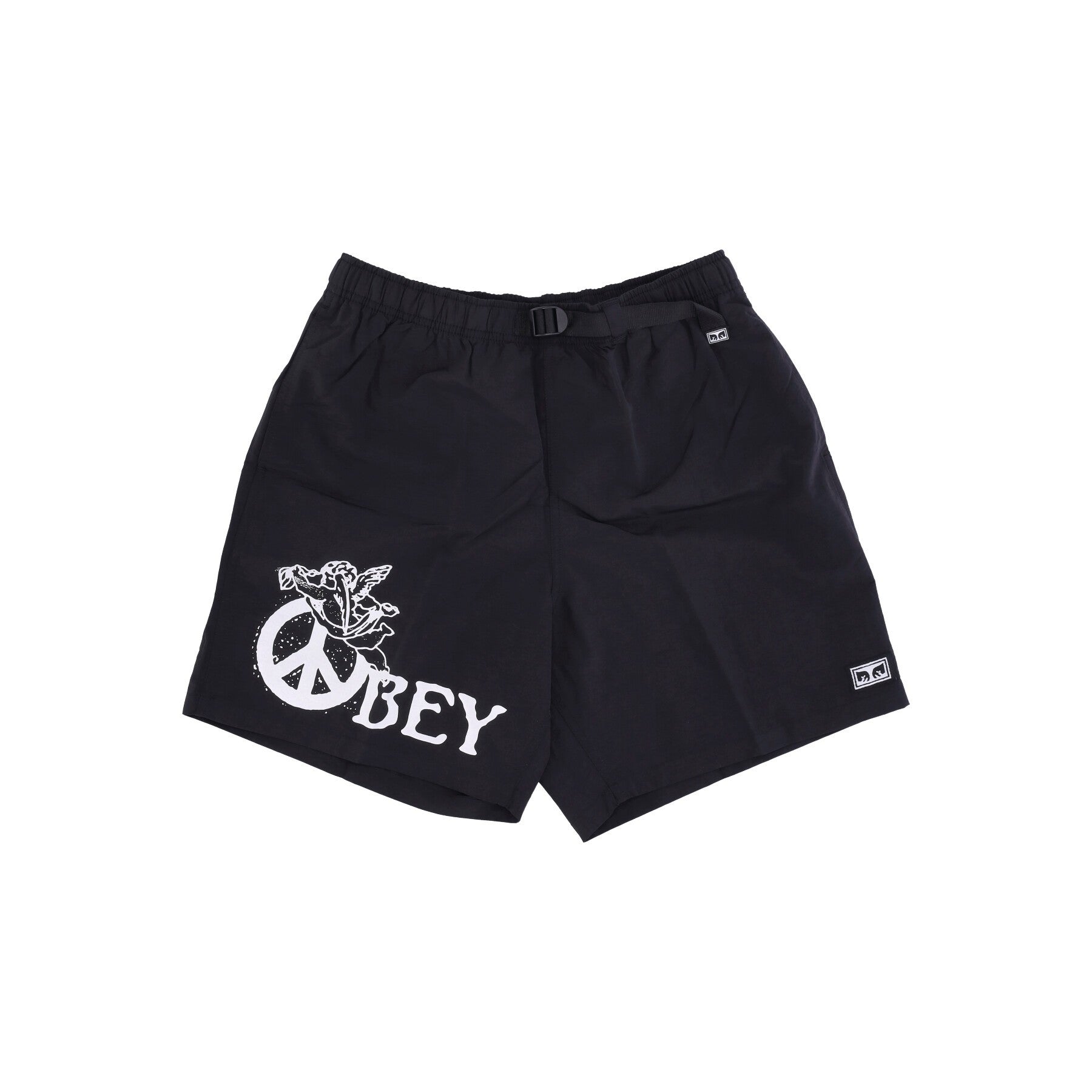 Obey, Pantaloncino Uomo Easy Peace Angel Short, Black