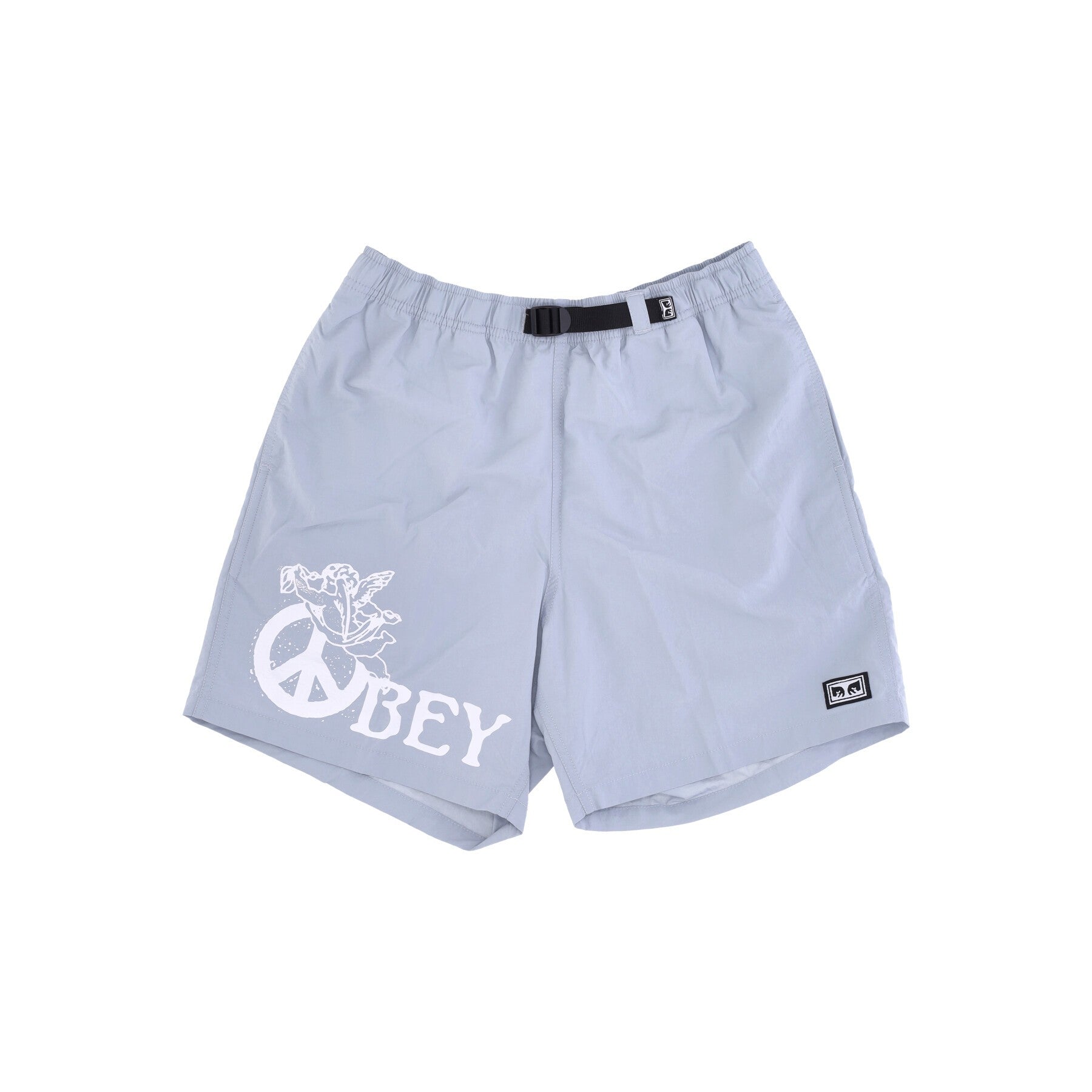 Obey, Pantaloncino Uomo Easy Peace Angel Short, Good Grey