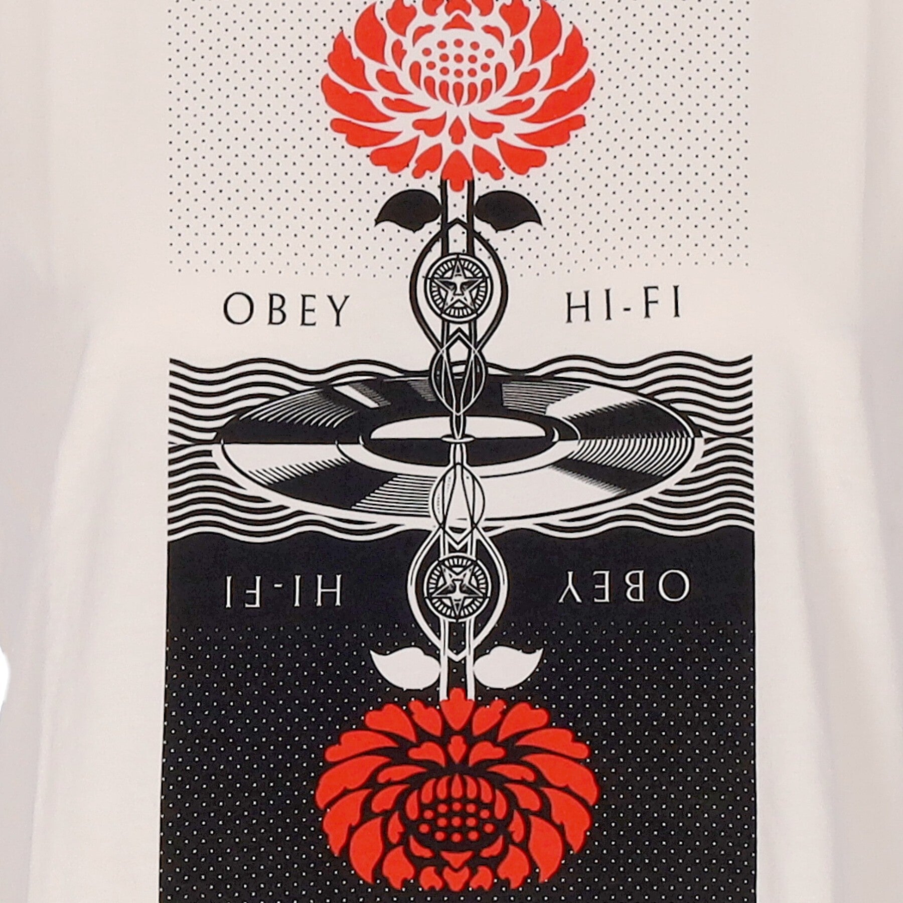 Obey, Maglietta Donna Post Punk Flower Shepard Organic Tee, 