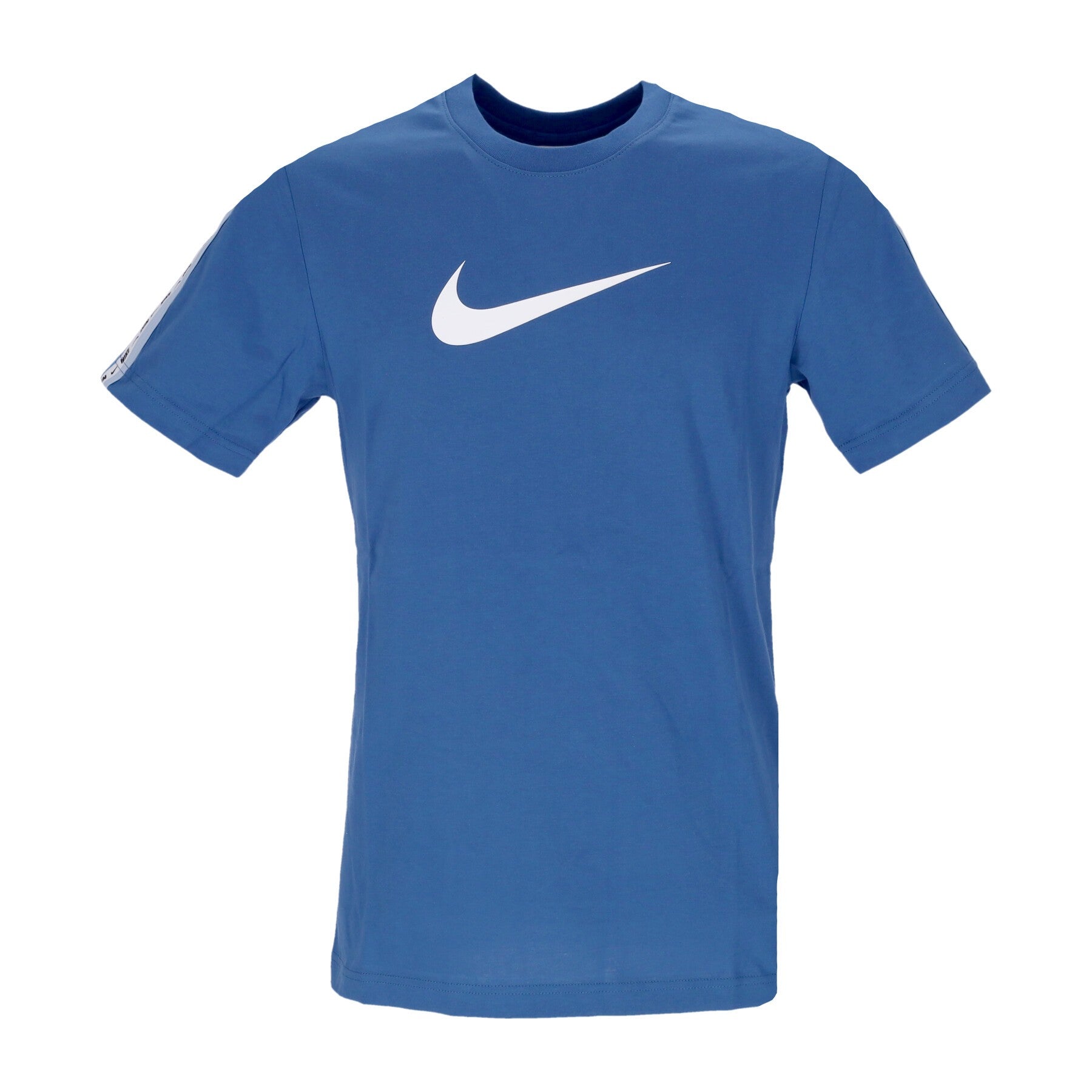 Nike, Maglietta Uomo Sportswear Repeat Tee, Dk Marina Blue/dutch Blue/white