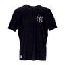 New Era, Maglietta Uomo Mlb Back Body Infill Print Oversize Tee Neyyan, Black/zebra White