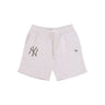 New Era, Pantalone Corto Tuta Felpato Uomo Mlb Seasonal Team Short Neyyan, Stone/new Olive