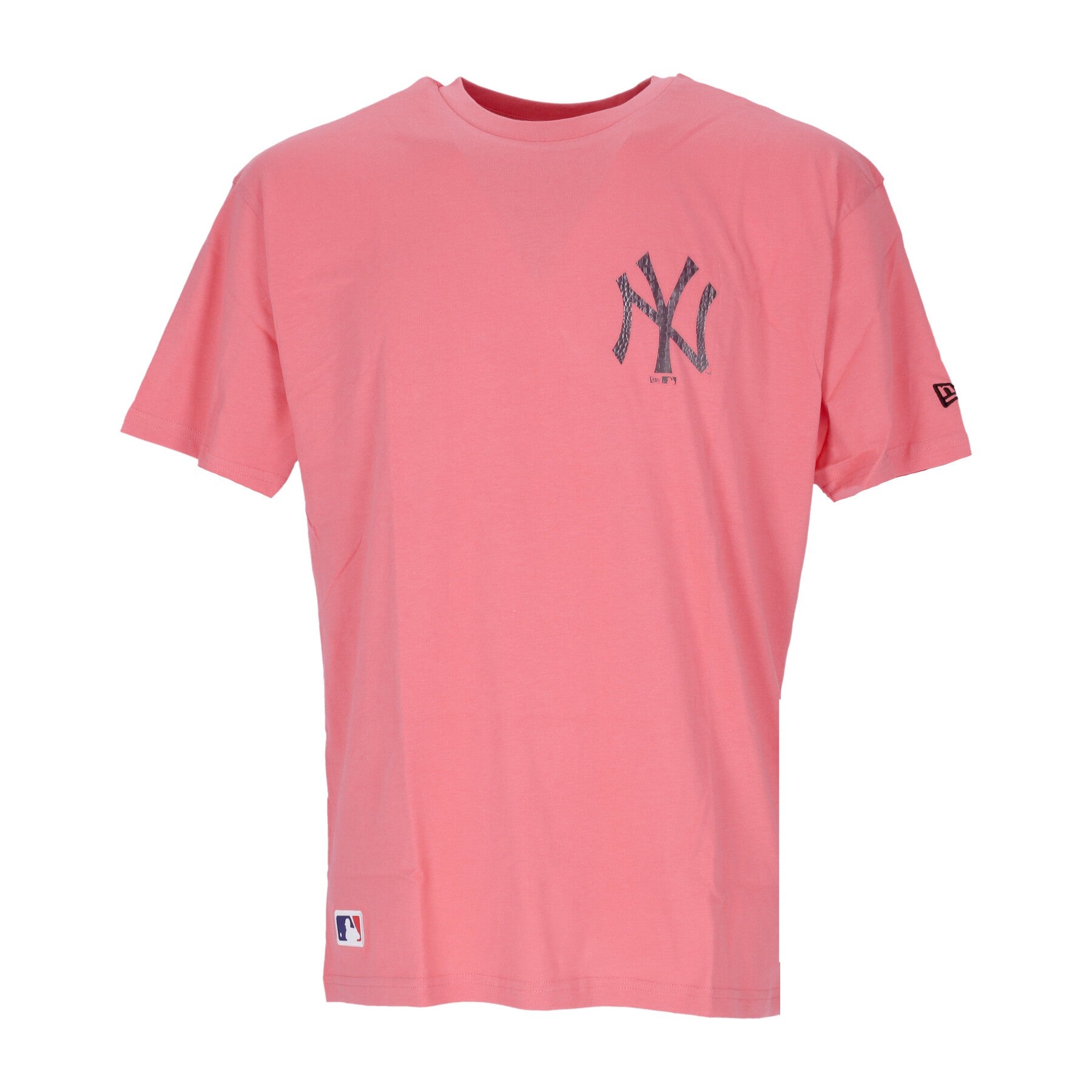 New Era, Maglietta Uomo Mlb Back Body Infill Print Oversize Tee Neyyan, Pink Coral/crocodile