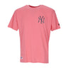 New Era, Maglietta Uomo Mlb Back Body Infill Print Oversize Tee Neyyan, Pink Coral/crocodile