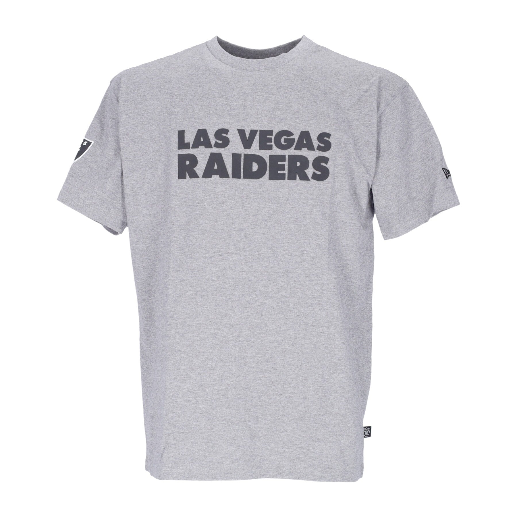 New Era, Maglietta Uomo Nfl Washed Pack Wordmark Oversize Tee Lasrai, Light Grey Heather