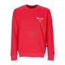 New Era, Felpa Leggera Girocollo Uomo Nba Washed Pack Graphic Crewneck Chibul, Front Door Red