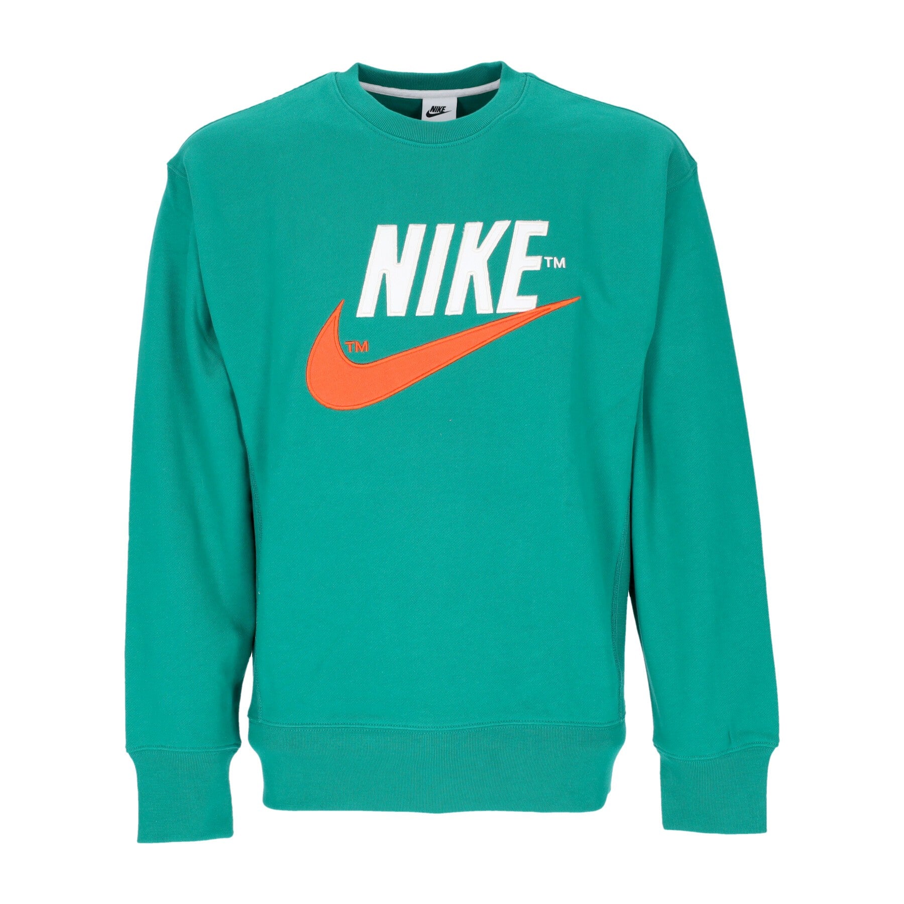 Men's Lightweight Crewneck Sweatshirt Sportswear Trend Fleece Crew Malachite