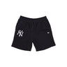 New Era, Pantalone Corto Tuta Felpato Uomo Mlb Seasonal Team Short Neyyan, Black/white