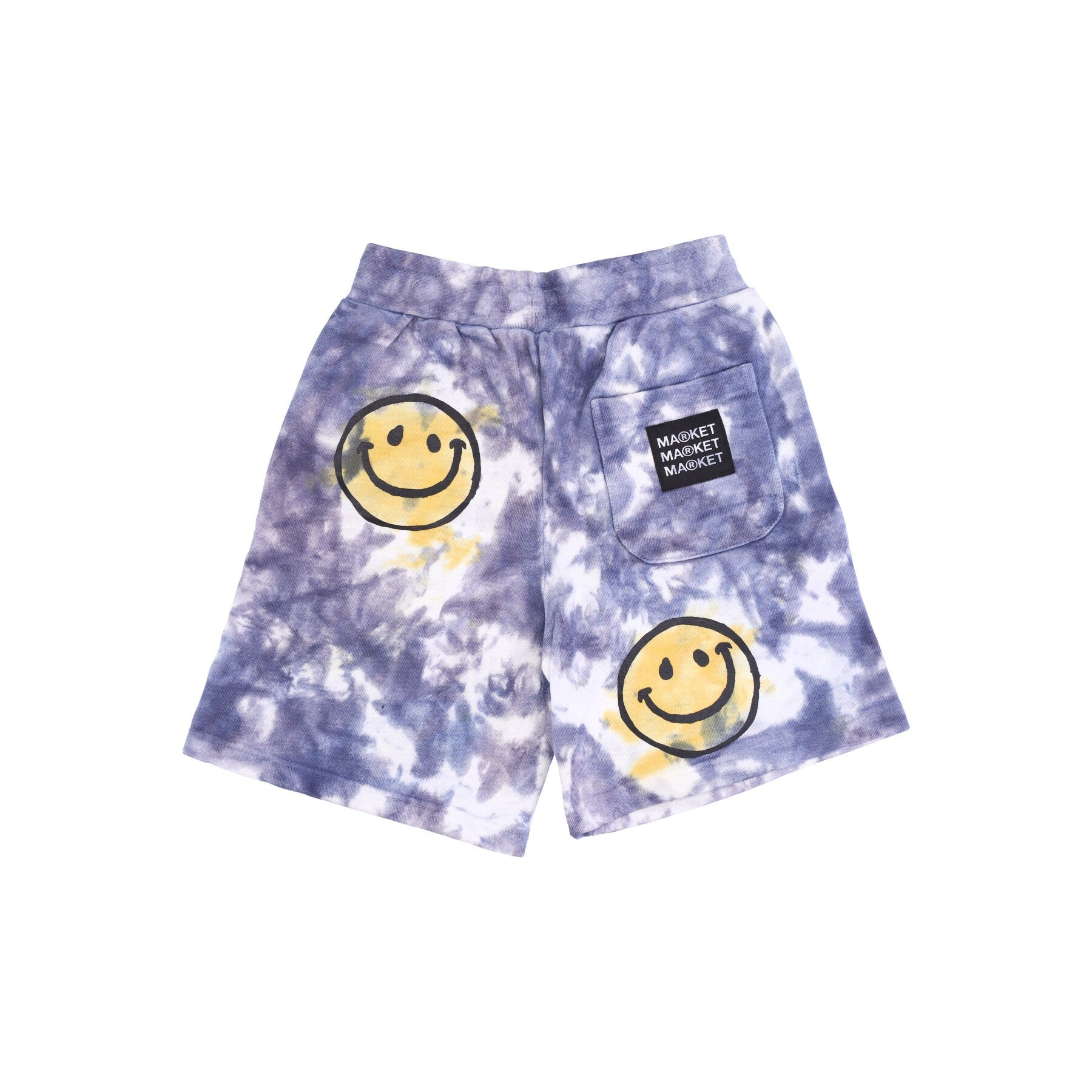 Market, Pantalone Corto Tuta Felpato Uomo Sun Dye Sweatshorts X Smiley, 